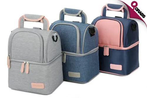 From QR89 Keep Food Hot OR Cold with Double Deck Insulated Food Bags! (Up to QR298 Value)